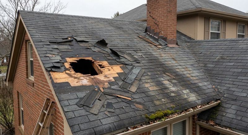 Roof Damage Restoration in Wayne County, OH