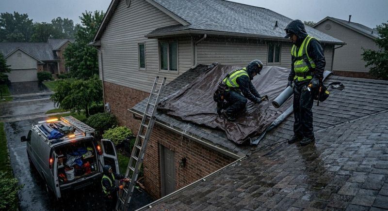 A Frame Roof Repair in Stark County, OH