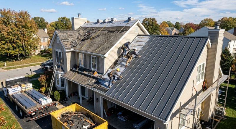 Aluminum Roof Replacement in Summit County, OH