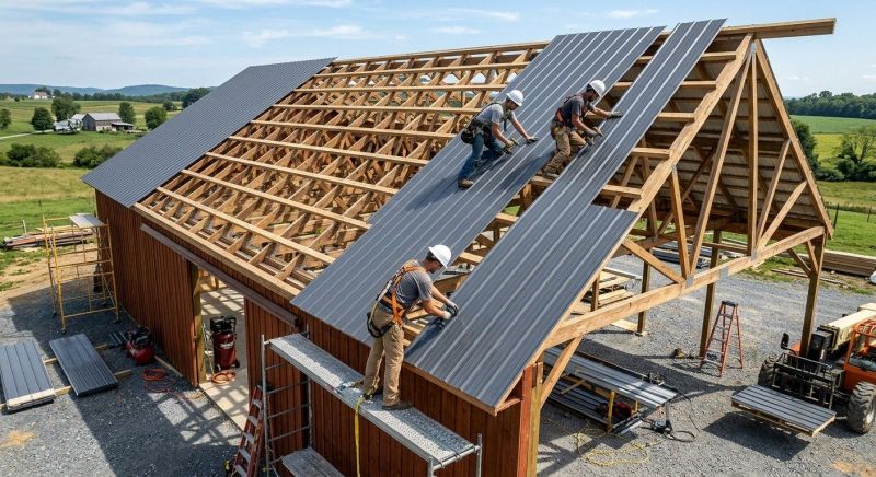 Barn Roof Construction in Stark County, OH