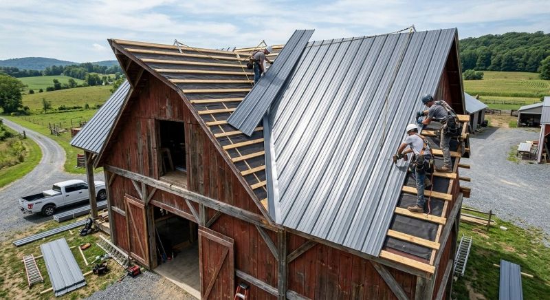 Barn Roof Construction in Stark County, OH