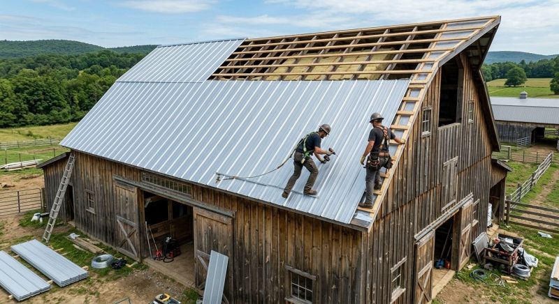 Barn Roof Construction in Stark County, OH