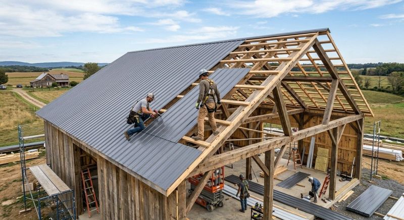 Barn Roof Installation in Stark County, OH