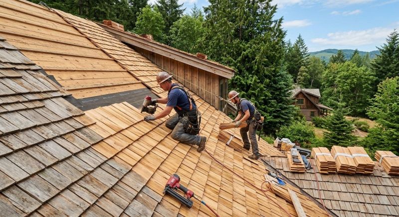 Cedar Roof Installation in Akron, OH