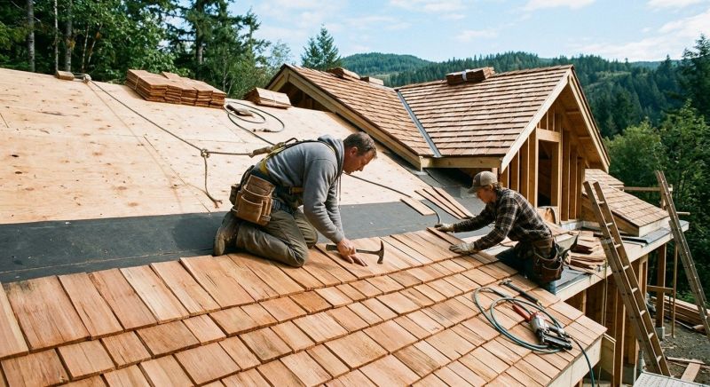 Cedar Roof Installation in Akron, OH