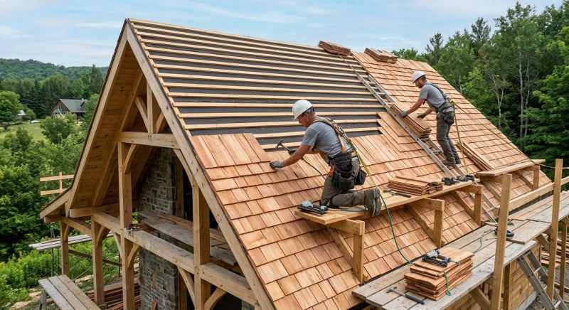 Cedar Roof Installation in Canton, OH