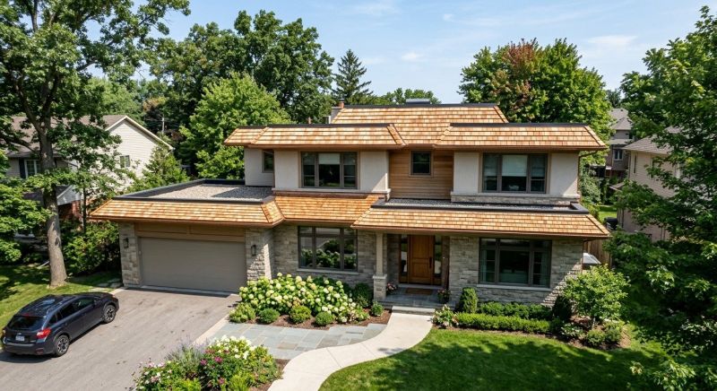 Cedar Shake Roof Construction in Tallmadge, OH