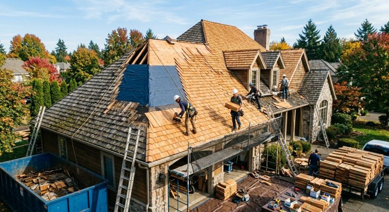 Cedar Shingles Replacement in Akron, OH