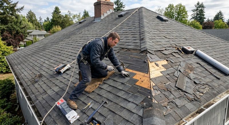 Damaged Roof Repair in Canton, OH