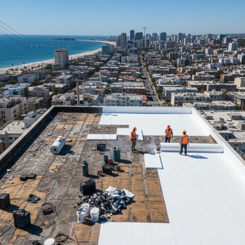 Flat Roof Replacement in Fredericksburg, OH