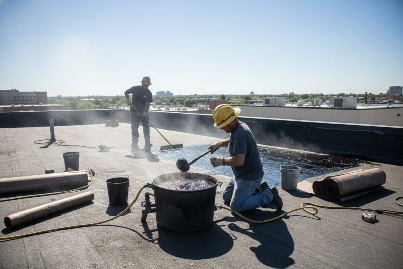Flat Roof Tar Repair in Stark County, OH