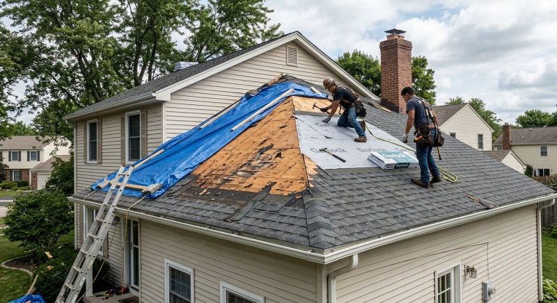 Hail Damage Roof Repair in New Philadelphia, OH