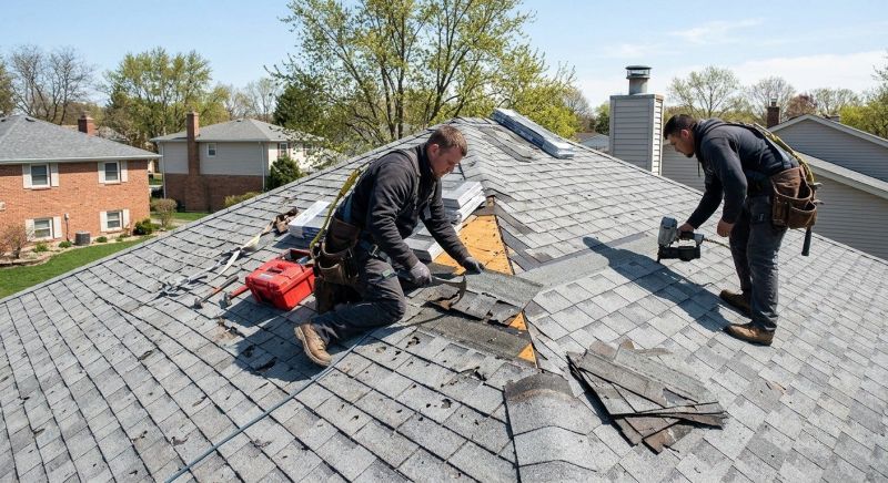 House Roof Repair in Cuyahoga Falls, OH