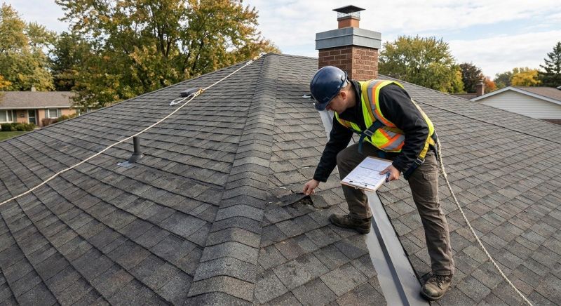Roof Damage Inspection in Dover, OH