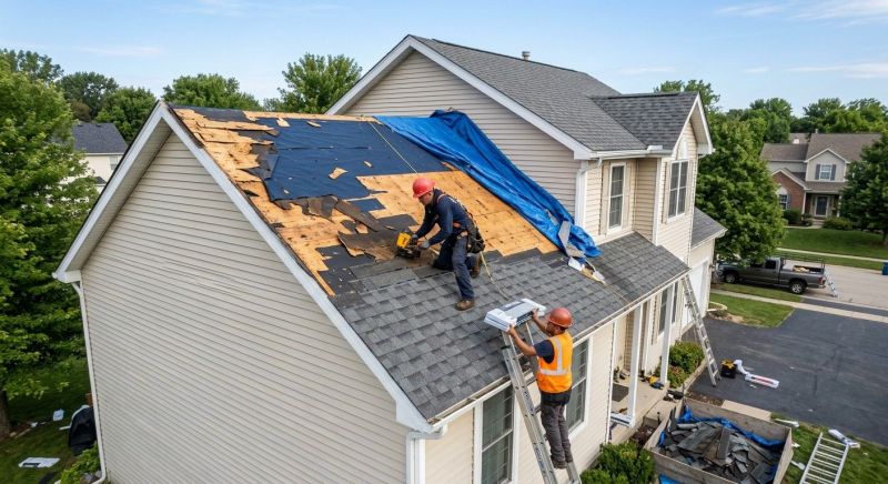 Roof Damage Restoration in Fredericksburg, OH