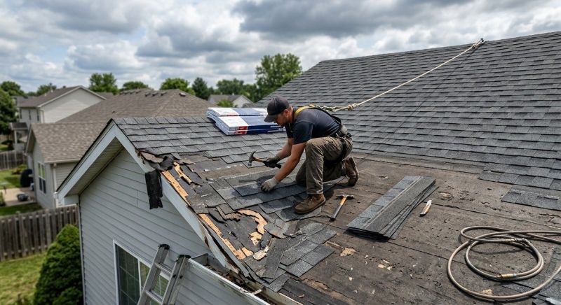 Roof Damage Restoration in Orrville, OH