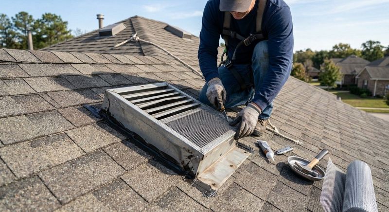 Roof Vent Flashing Repair in Stark County, OH