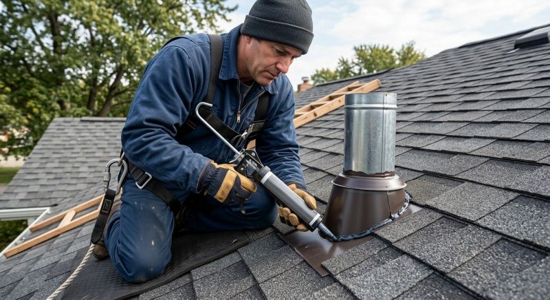 Roof Vent Flashing Repair in Stark County, OH