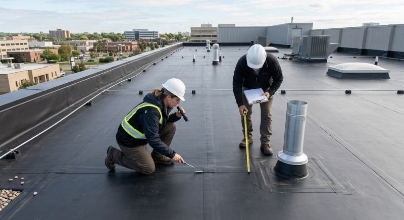 Rubber Roof Inspection in Stark County, OH