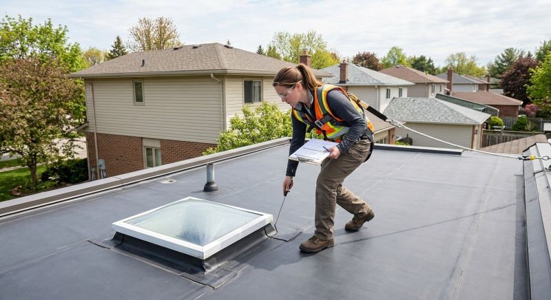Rubber Roof Inspection in Stark County, OH