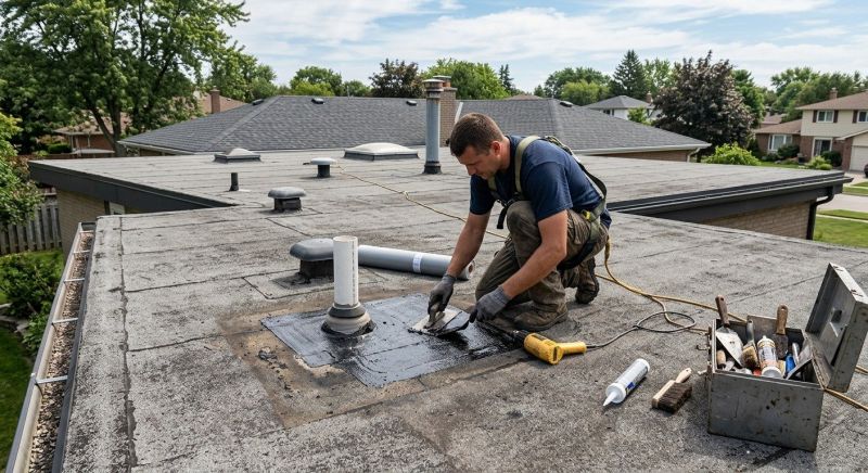 Rubber Roof Repair in Hartville, OH