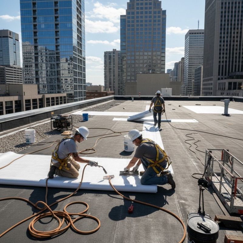 Single Ply Roof Repair in Dover, OH
