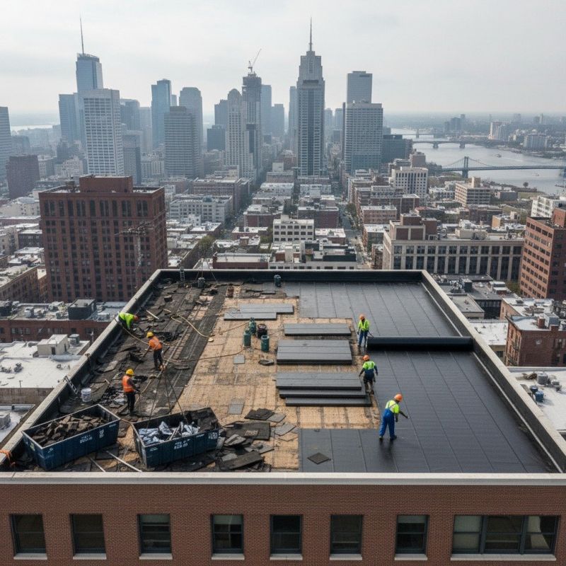 Single Ply Roof Replacement in Akron, OH
