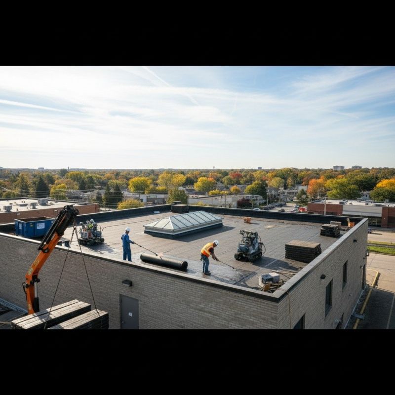 Single Ply Roof Replacement in Uniontown, OH