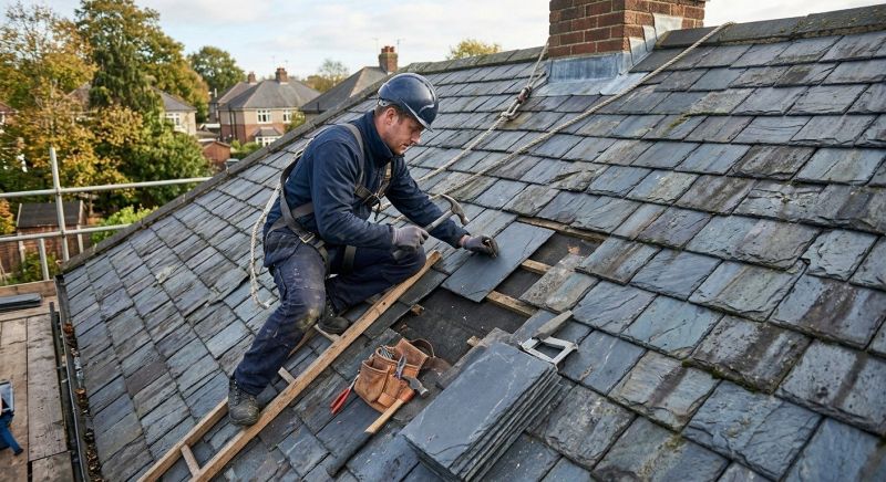 Slate Roof Repair in Akron, OH
