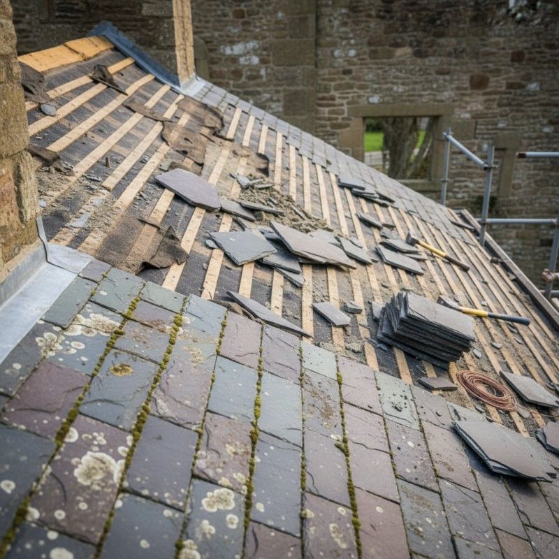 Slate Roof Replacement in Uniontown, OH