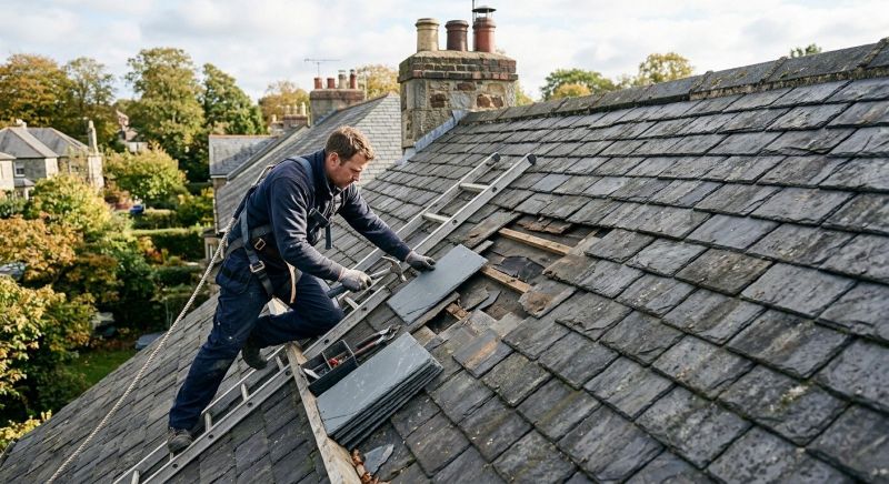 Slate Shingles Repair in Akron, OH