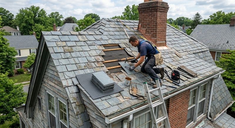 Slate Shingles Repair in Barberton, OH