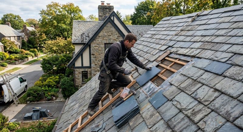 Slate Shingles Repair in Summit County, OH