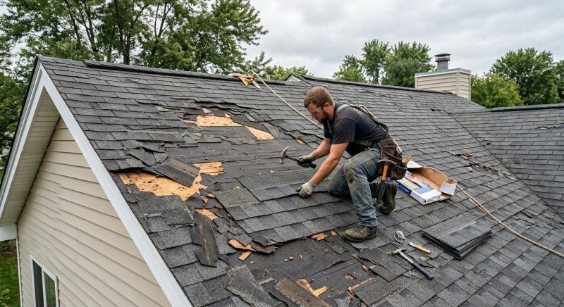 Storm Damage Roof Repair in North Canton, OH
