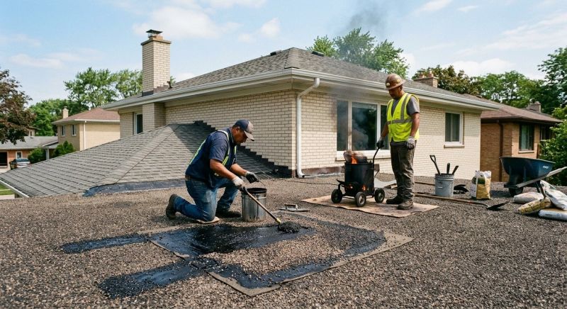 Tar And Gravel Roof Repair in Akron, OH