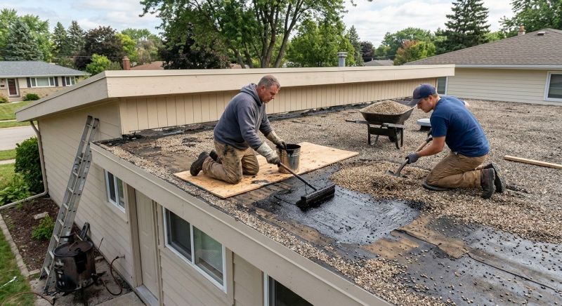 Tar And Gravel Roof Repair in Alliance, OH