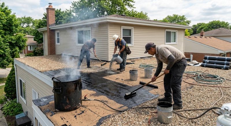 Tar And Gravel Roof Repair in Wayne County, OH