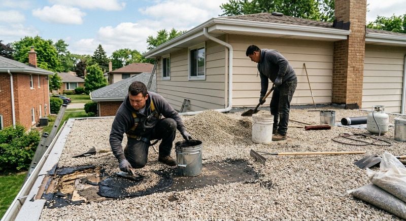 Tar And Gravel Roof Repair in Wooster, OH