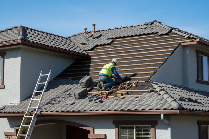 Tile Roof Repair in Akron, OH