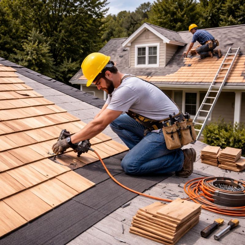 Wood Roofing Installation in Summit County, OH