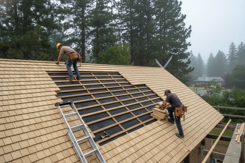 Wood Shake Roof Repair in Akron, OH