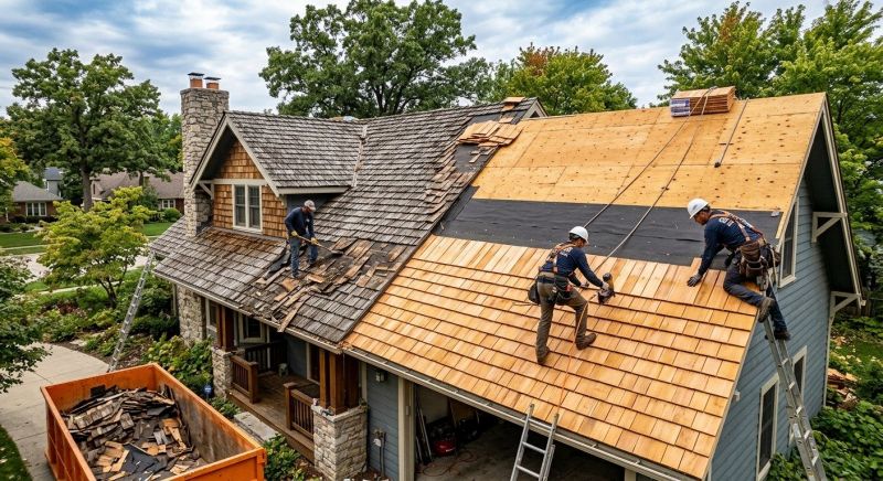 Wood Shake Roof Replacement in Stark County, OH