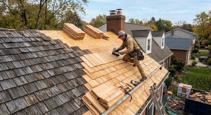 Wood Shingle Roof Replacement in Stark County, OH