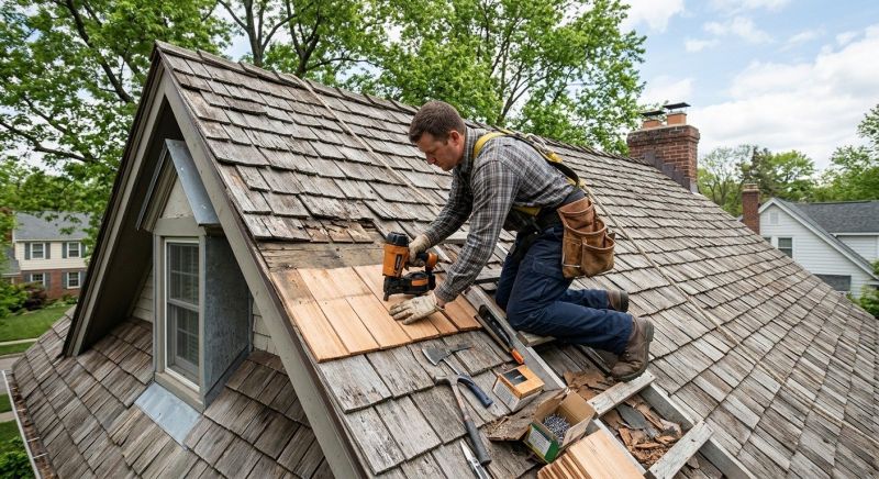 Wood Shingles Repair in Fredericksburg, OH