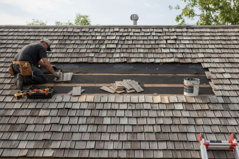 Wood Shingles Repair in Fredericksburg, OH